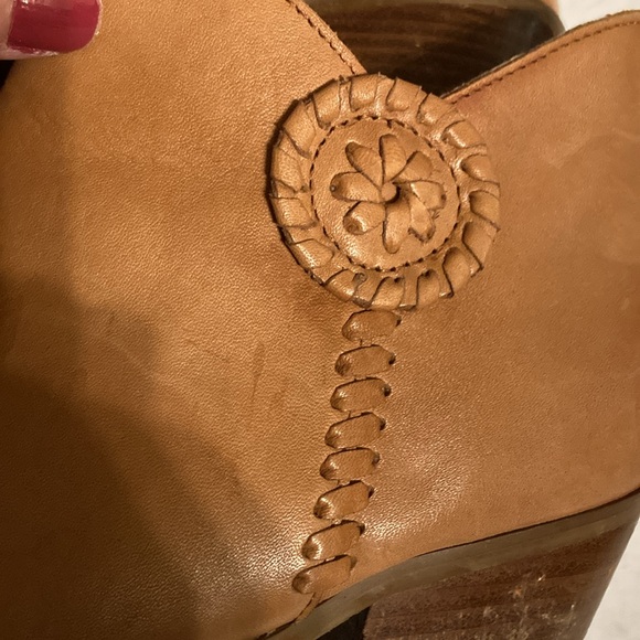 Jack Rogers tan leather booties size 6.5M - Picture 11 of 12